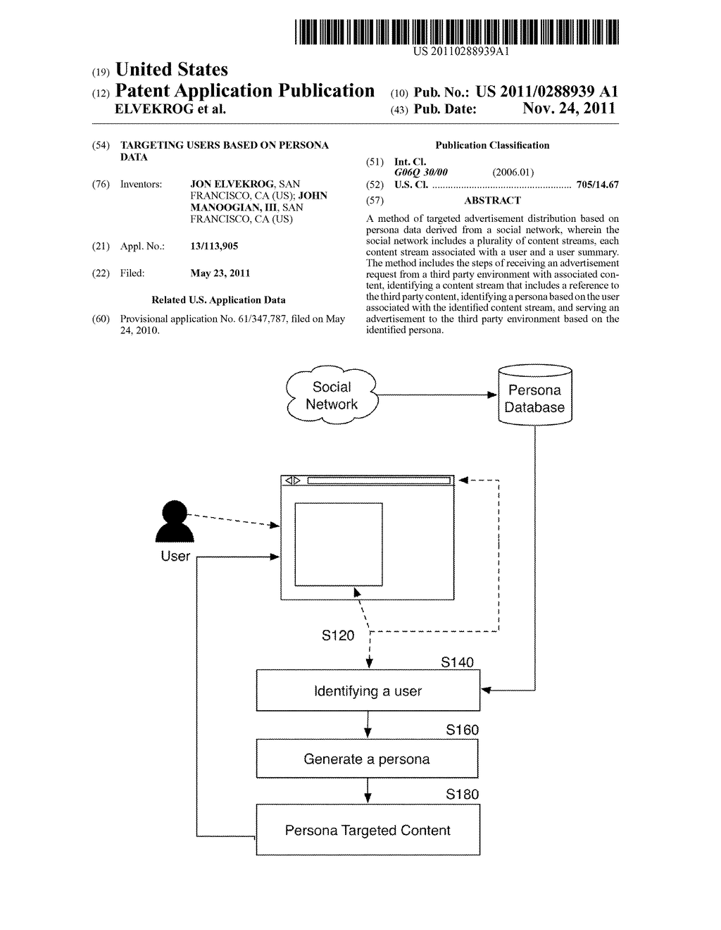 TARGETING USERS BASED ON PERSONA DATA - diagram, schematic, and image 01