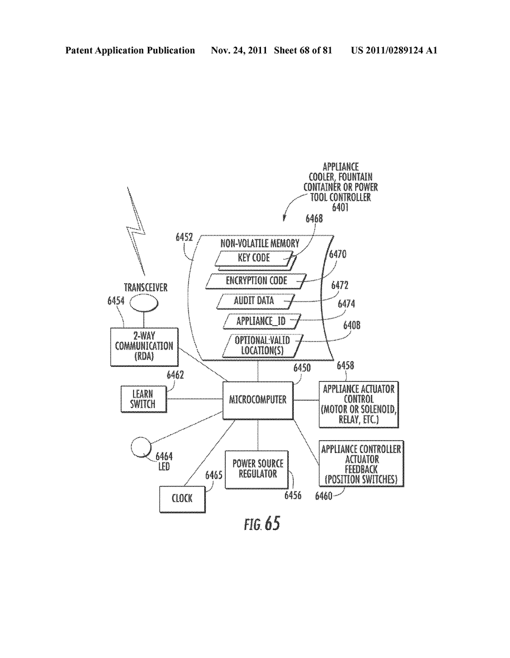 Method for Controlling and Recording the Security of an Enclosure - diagram, schematic, and image 69