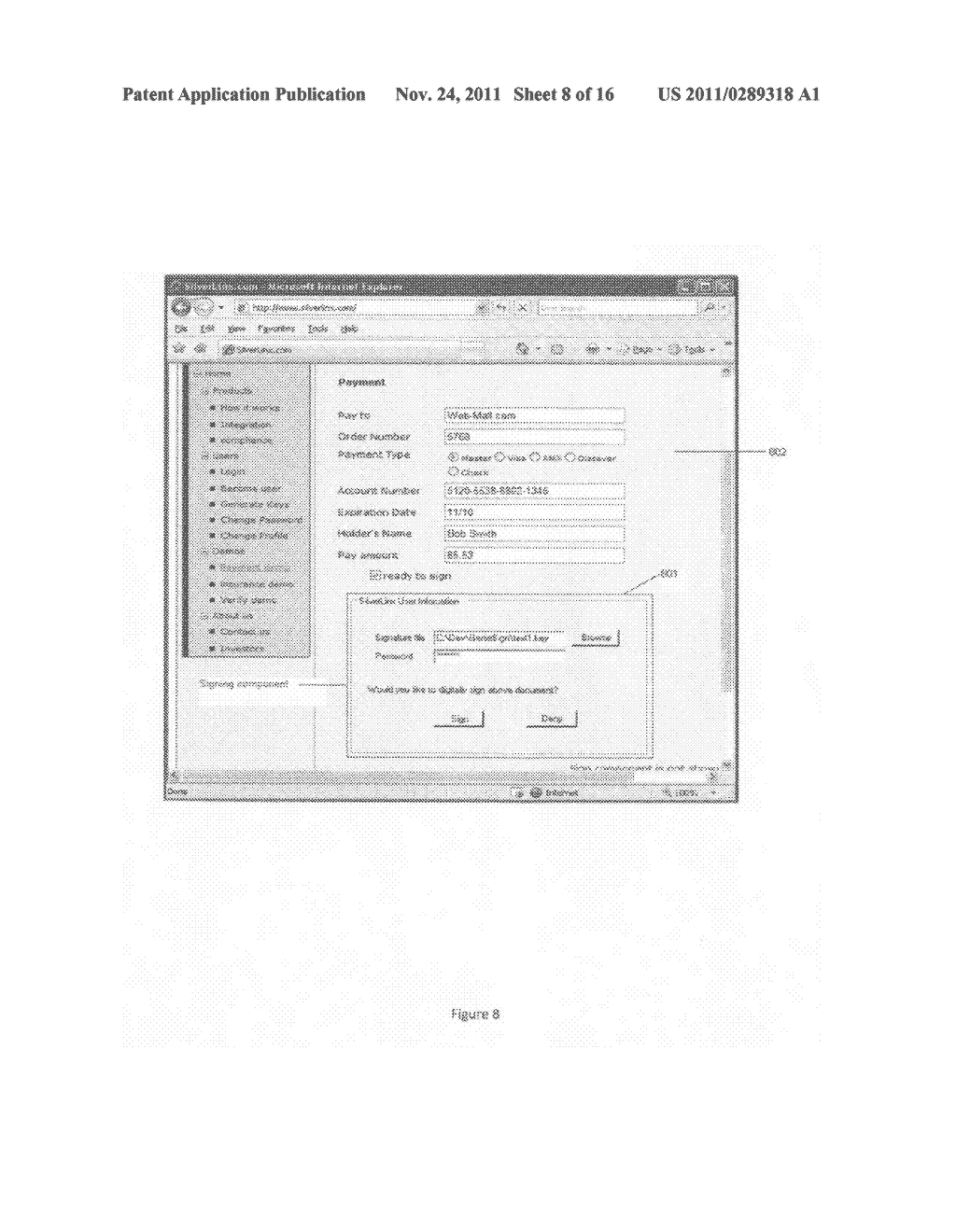 System and Method for Online Digital Signature and Verification - diagram, schematic, and image 09
