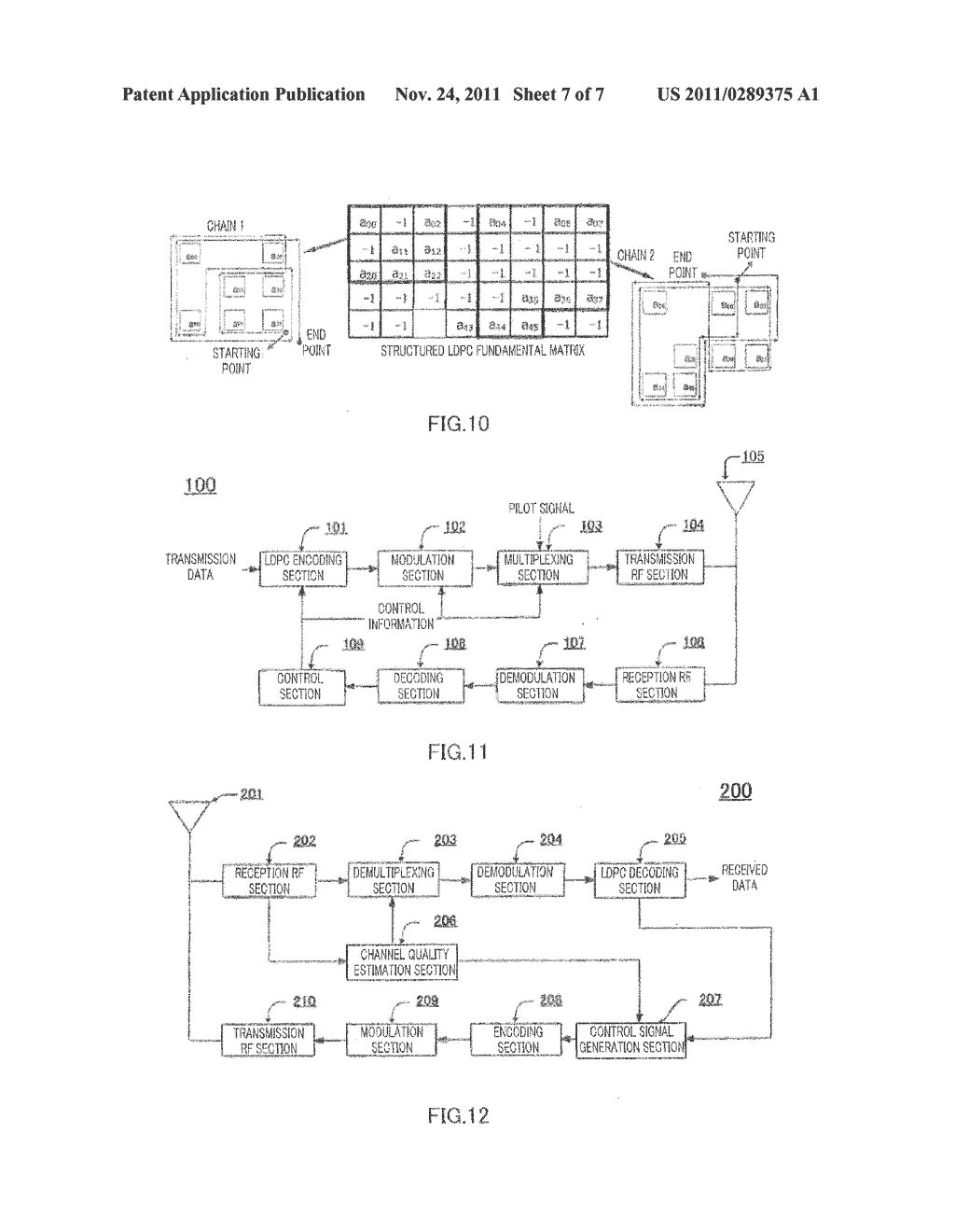 METHOD FOR CONSTRUCTING AN LDPC CODE, TRANSMITTER, AND RECEIVER - diagram, schematic, and image 08