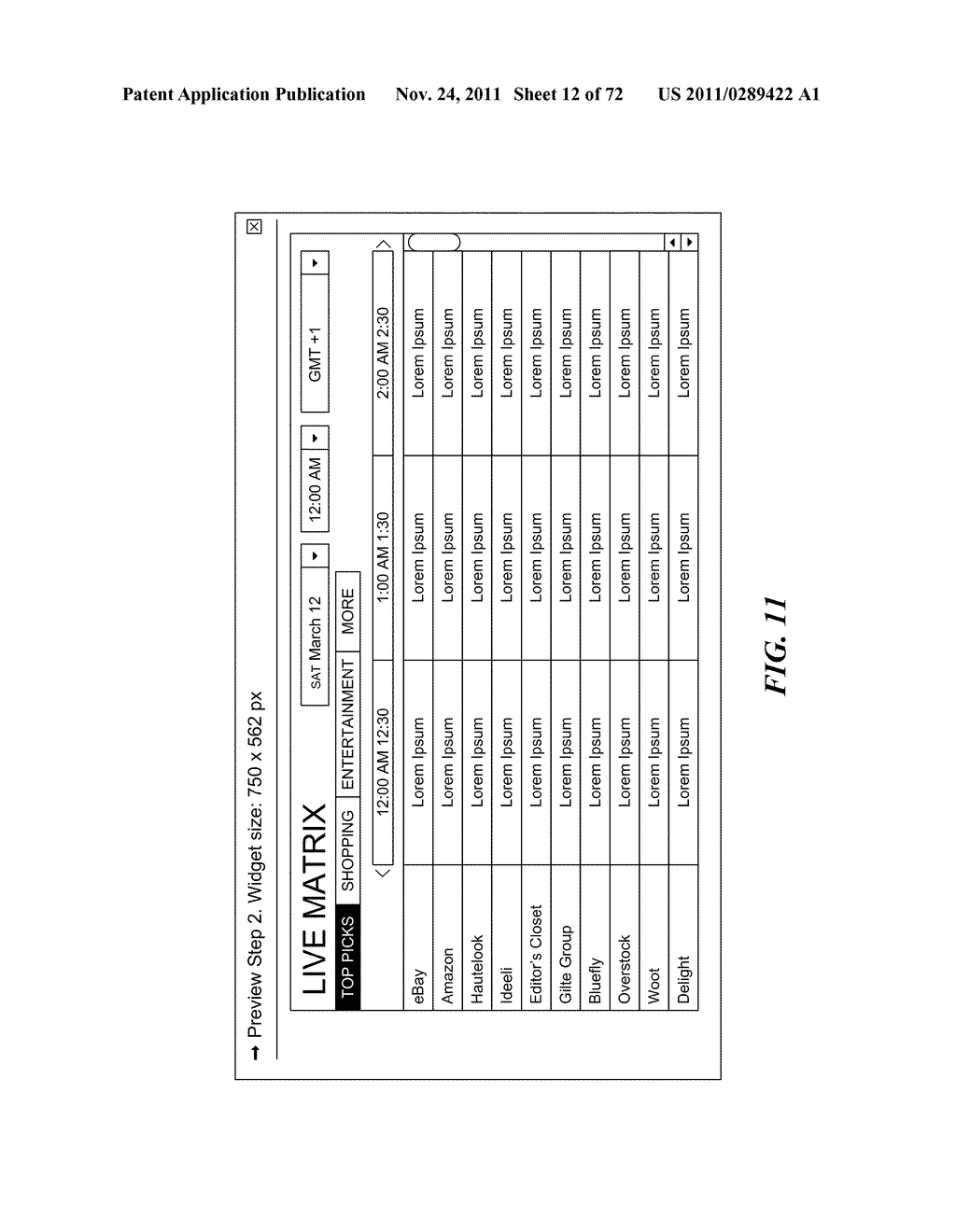 Interactive calendar of scheduled web-based events and temporal indices of     the web that associate index elements with metadata - diagram, schematic, and image 13