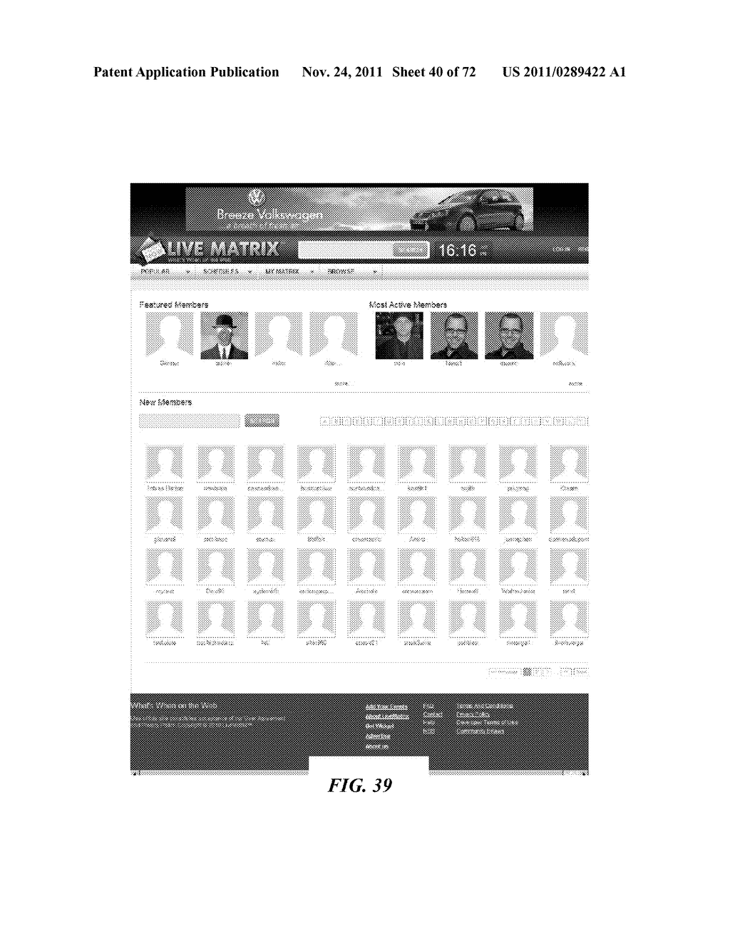 Interactive calendar of scheduled web-based events and temporal indices of     the web that associate index elements with metadata - diagram, schematic, and image 41