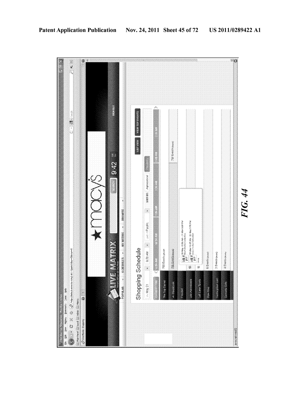 Interactive calendar of scheduled web-based events and temporal indices of     the web that associate index elements with metadata - diagram, schematic, and image 46