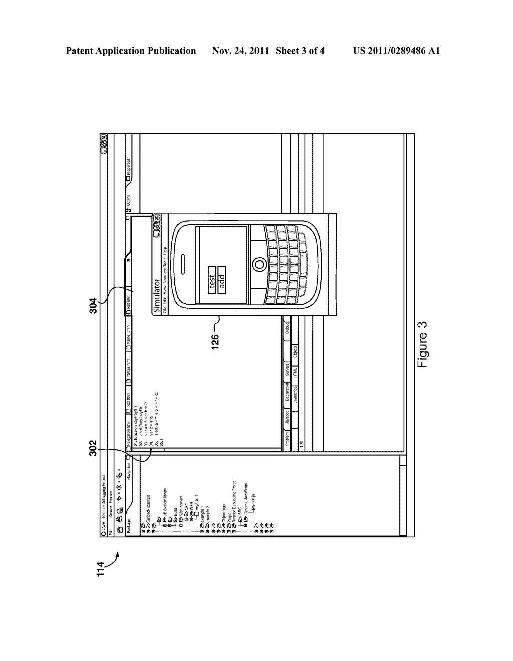 System and Method for Debugging Dynamically Generated Code of an     Application - diagram, schematic, and image 04