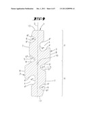 METHOD FOR PROFILING A FLAT REVERSIBLE KEY, AND FLAT REVERSIBLE KEY, BASED     ON A FLAT REVERSIBLE KEY PROFILE, WHICH IS PRODUCED ACCORDING TO THE     METHOD diagram and image