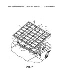 Cabled matrix for cantilevered photovoltaic solar panel arrays, apparatus     and deployment systems diagram and image