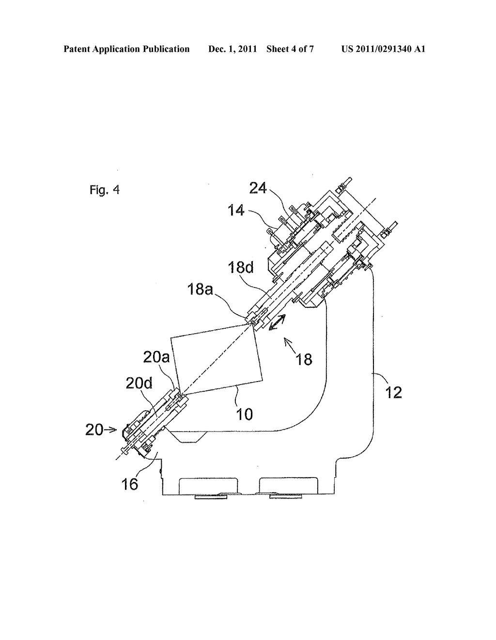 METHOD AND APPARATUS FOR CLAMPING RECTANGULAR PARALLELEPIPEDIC WORK - diagram, schematic, and image 05