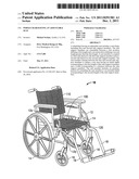 WHEELCHAIR HAVING AN ADJUSTABLE SEAT diagram and image