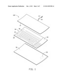 TOUCH-TYPE TRANSPARENT KEYBOARD diagram and image