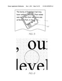 HANDHELD DISPLAY DEVICE FOR DISPLAYING PROJECTED IMAGE OF PHYSICAL PAGE diagram and image