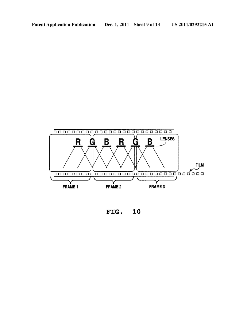 ARRAY-CAMERA MOTION PICTURE DEVICE, AND METHODS TO PRODUCE NEW VISUAL AND     AURAL EFFECTS - diagram, schematic, and image 10