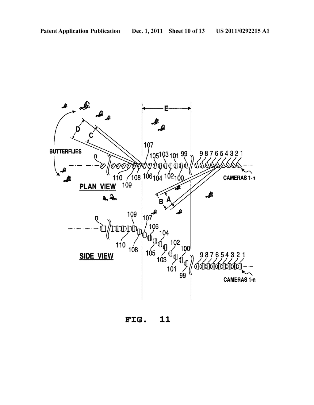 ARRAY-CAMERA MOTION PICTURE DEVICE, AND METHODS TO PRODUCE NEW VISUAL AND     AURAL EFFECTS - diagram, schematic, and image 11