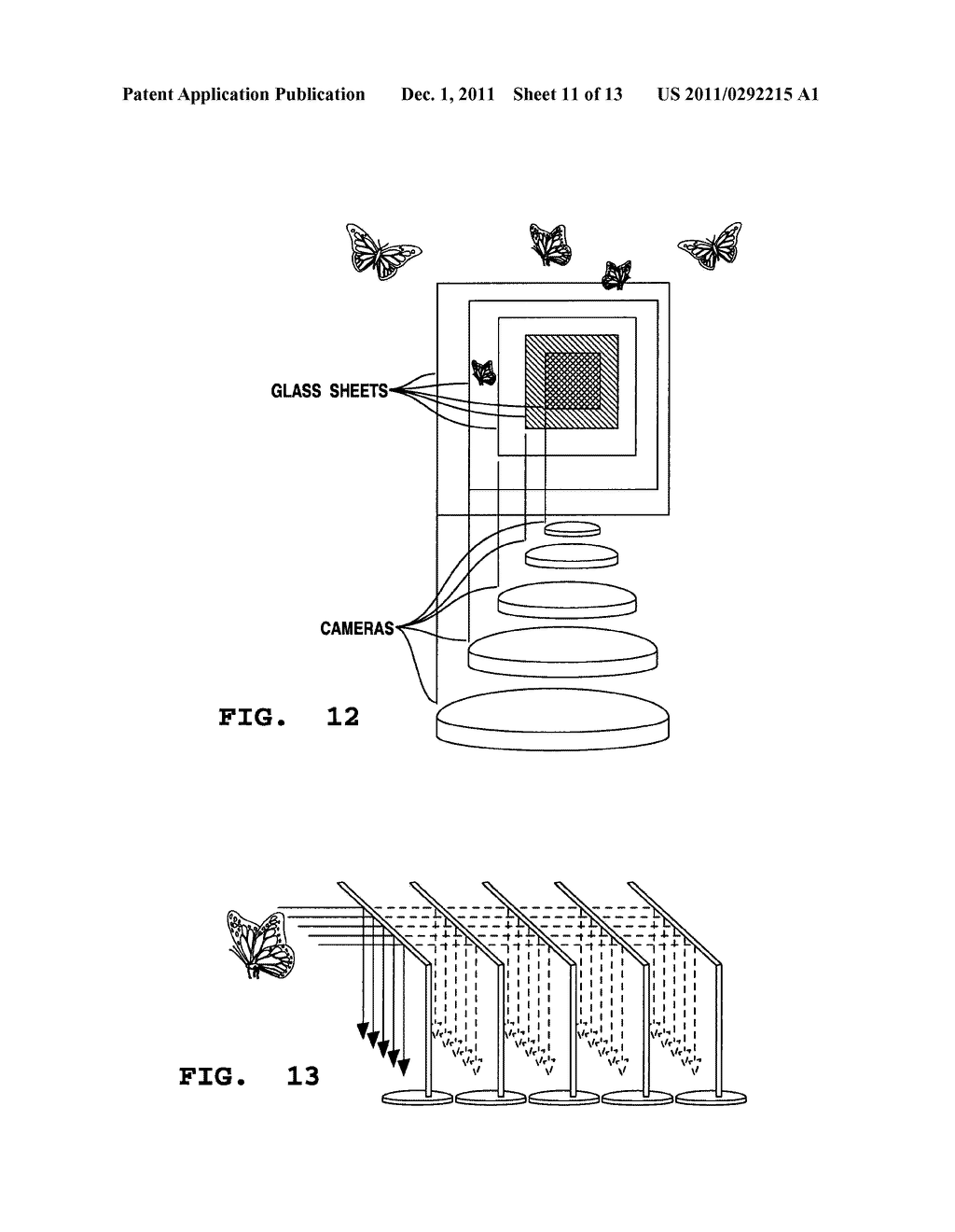 ARRAY-CAMERA MOTION PICTURE DEVICE, AND METHODS TO PRODUCE NEW VISUAL AND     AURAL EFFECTS - diagram, schematic, and image 12