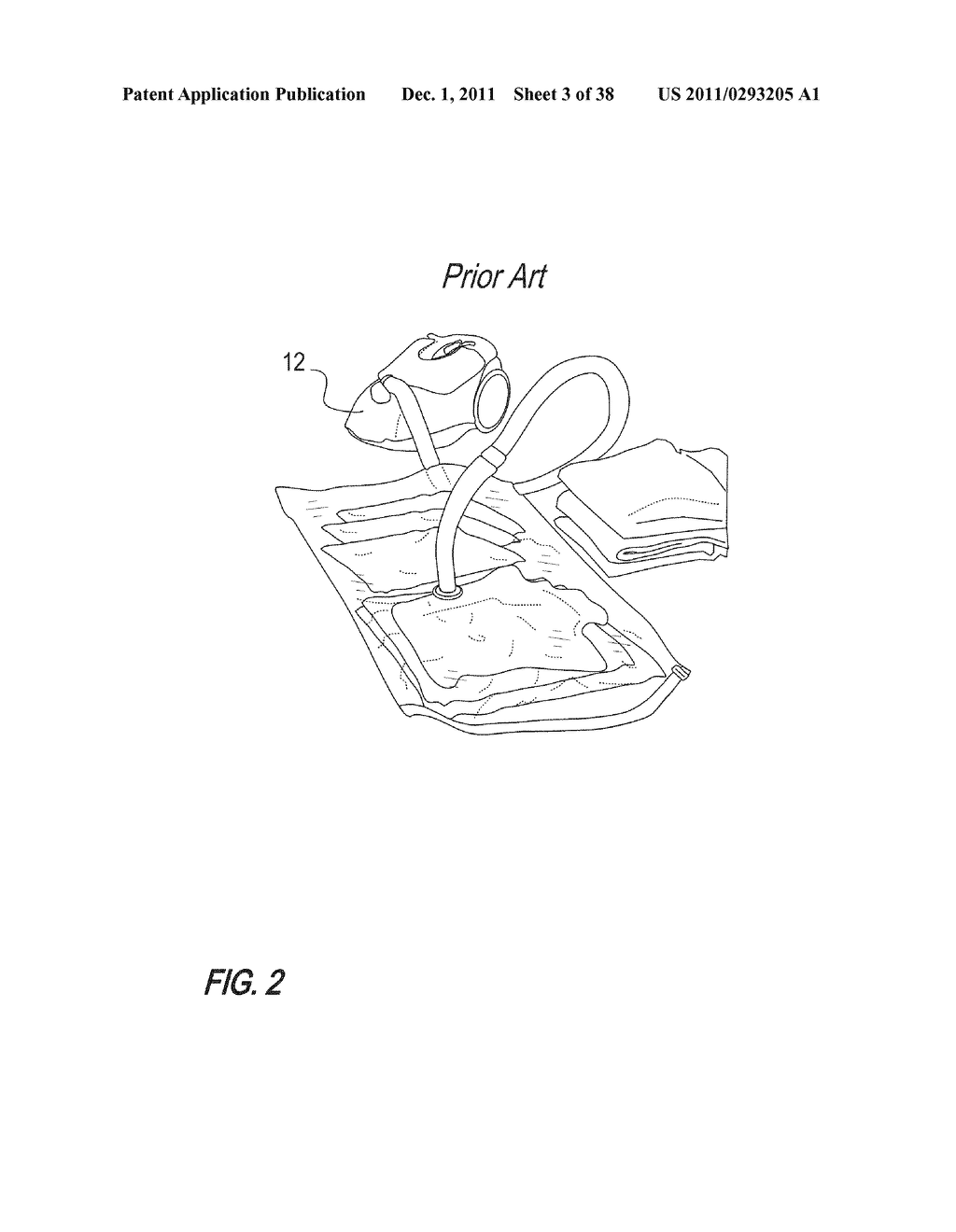 CONSUMER TEXTILE SOFT GOODS PRODUCT FOR RETAIL SALE INCORPORATING     VACUUM-SEALABLE BAG REUSABLE BY CONSUMERS - diagram, schematic, and image 04