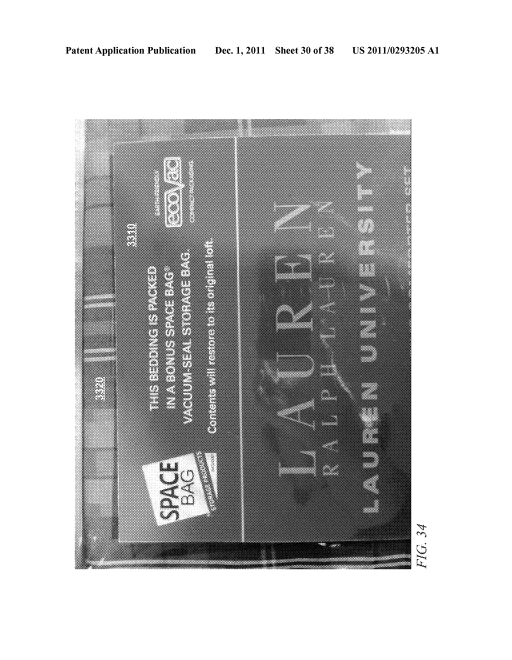 CONSUMER TEXTILE SOFT GOODS PRODUCT FOR RETAIL SALE INCORPORATING     VACUUM-SEALABLE BAG REUSABLE BY CONSUMERS - diagram, schematic, and image 31