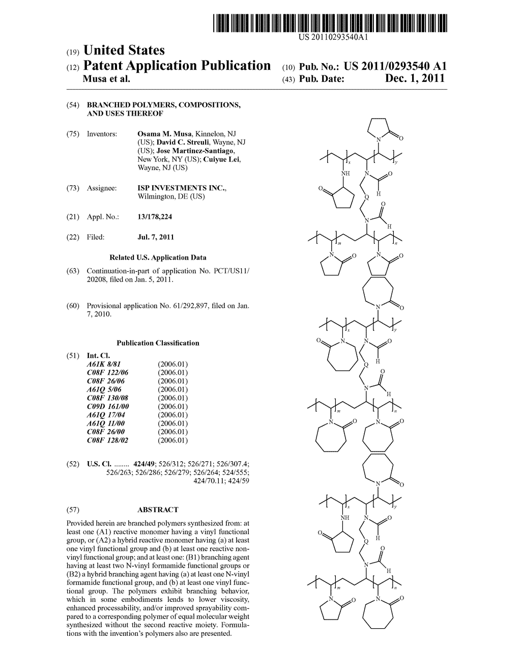 BRANCHED POLYMERS, COMPOSITIONS, AND USES THEREOF - diagram, schematic, and image 01
