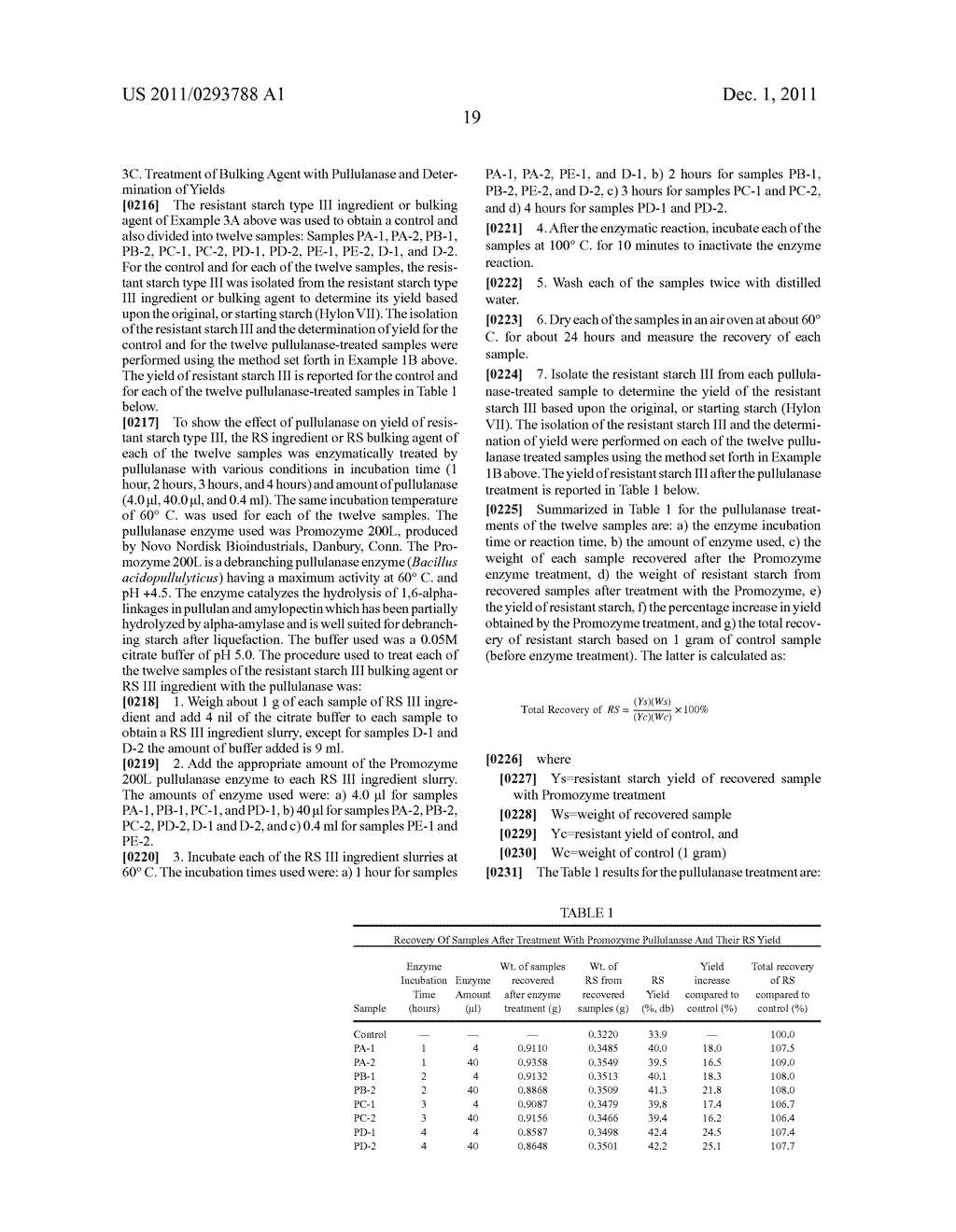 Process for Making Enzyme-Resistant Starch for Reduced-Calorie Flour     Replacer - diagram, schematic, and image 38