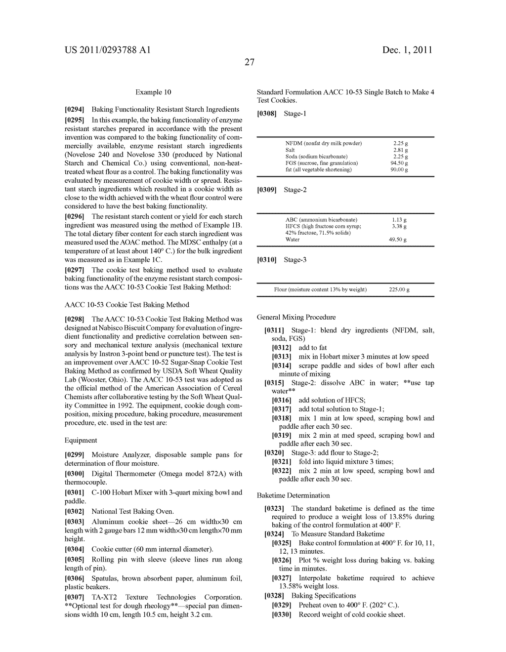 Process for Making Enzyme-Resistant Starch for Reduced-Calorie Flour     Replacer - diagram, schematic, and image 46