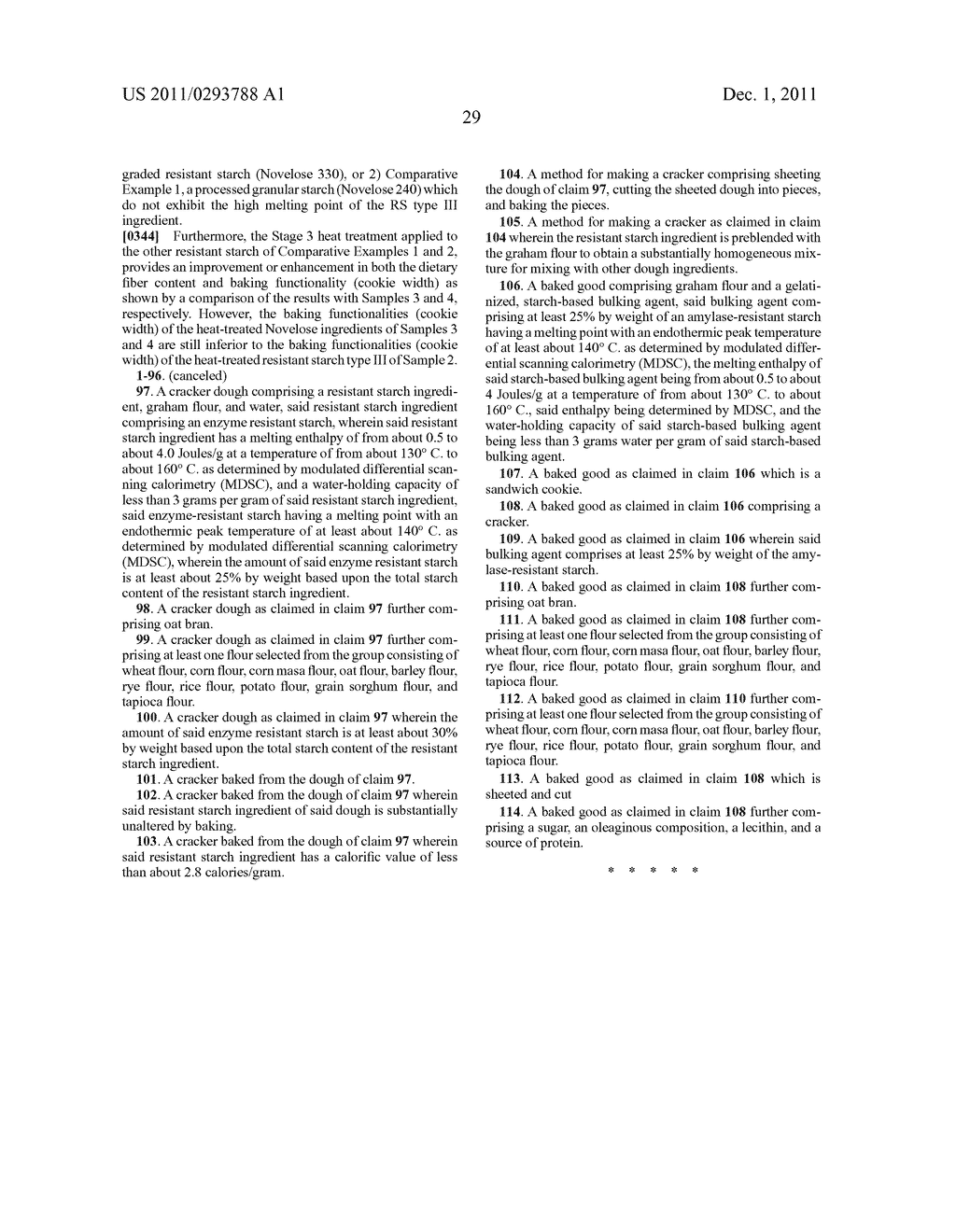 Process for Making Enzyme-Resistant Starch for Reduced-Calorie Flour     Replacer - diagram, schematic, and image 48