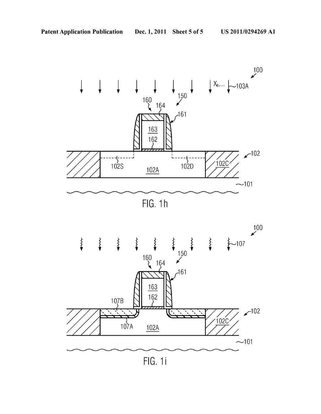 Transistor With Embedded Strain-Inducing Material Formed in Diamond-Shaped     Cavities Based on a Pre-Amorphization - diagram, schematic, and image 06