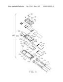 CABLE CONNECTOR ASSEMBLY WITH LATCH MECHANISM diagram and image