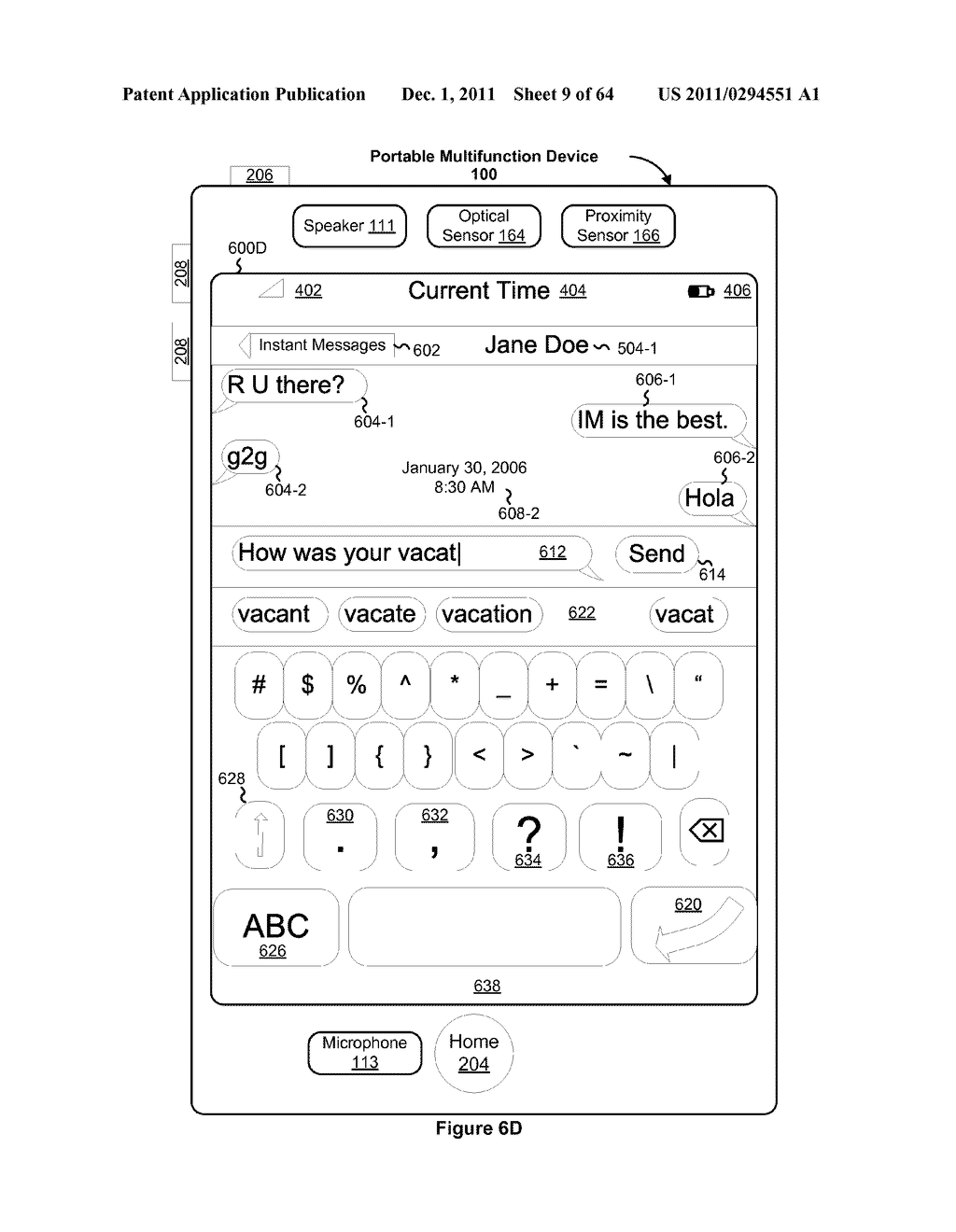 Missed Telephone Call Management for a Portable Multifunction Device - diagram, schematic, and image 10