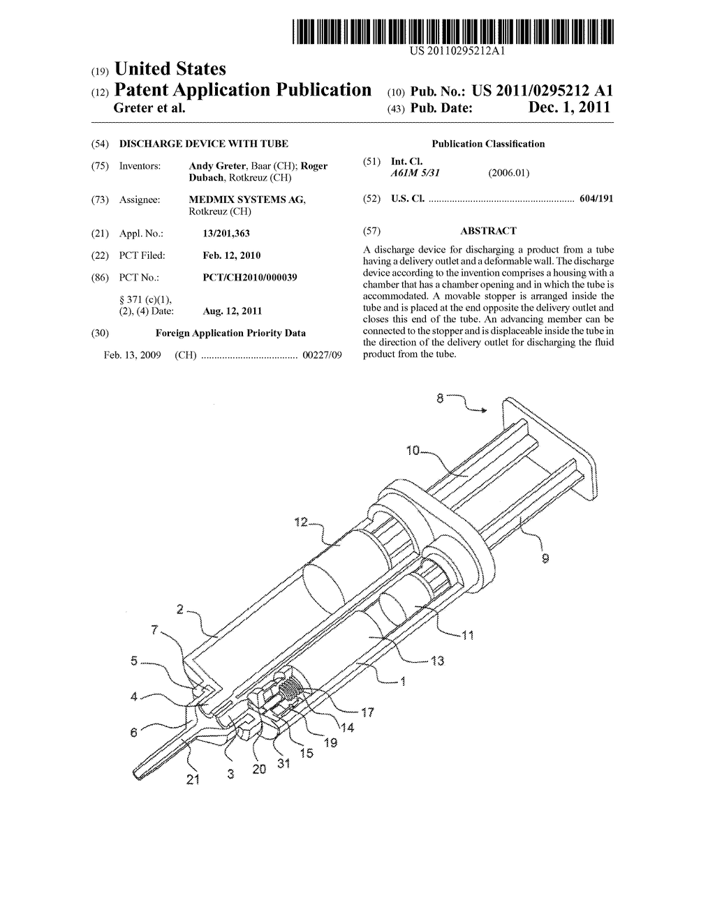 DISCHARGE DEVICE WITH TUBE - diagram, schematic, and image 01