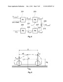 SYSTEM FOR CONTROLLING A VEHICLE WITH DETERMINATION OF ITS INSTANTANEOUS     SPEED RELATIVE TO THE GROUND diagram and image