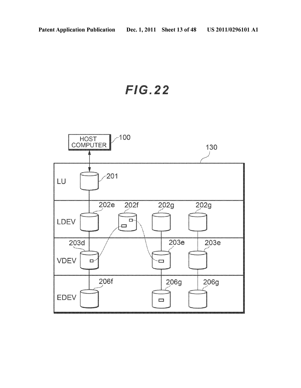 COMPUTER SYSTEM HAVING AN EXPANSION DEVICE FOR VIRTUALIZING A MIGRATION     SOURCE LOGICAL UNIT - diagram, schematic, and image 14