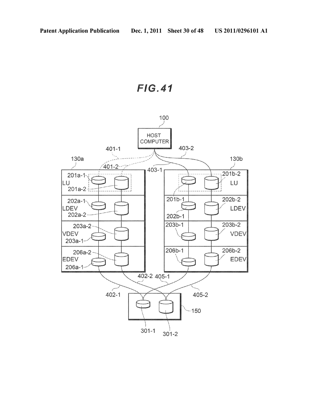 COMPUTER SYSTEM HAVING AN EXPANSION DEVICE FOR VIRTUALIZING A MIGRATION     SOURCE LOGICAL UNIT - diagram, schematic, and image 31