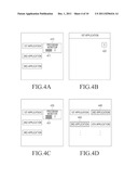 METHOD AND APPARATUS FOR MANAGING AN APPLICATION BEING EXECUTED IN A     PORTABLE TERMINAL diagram and image