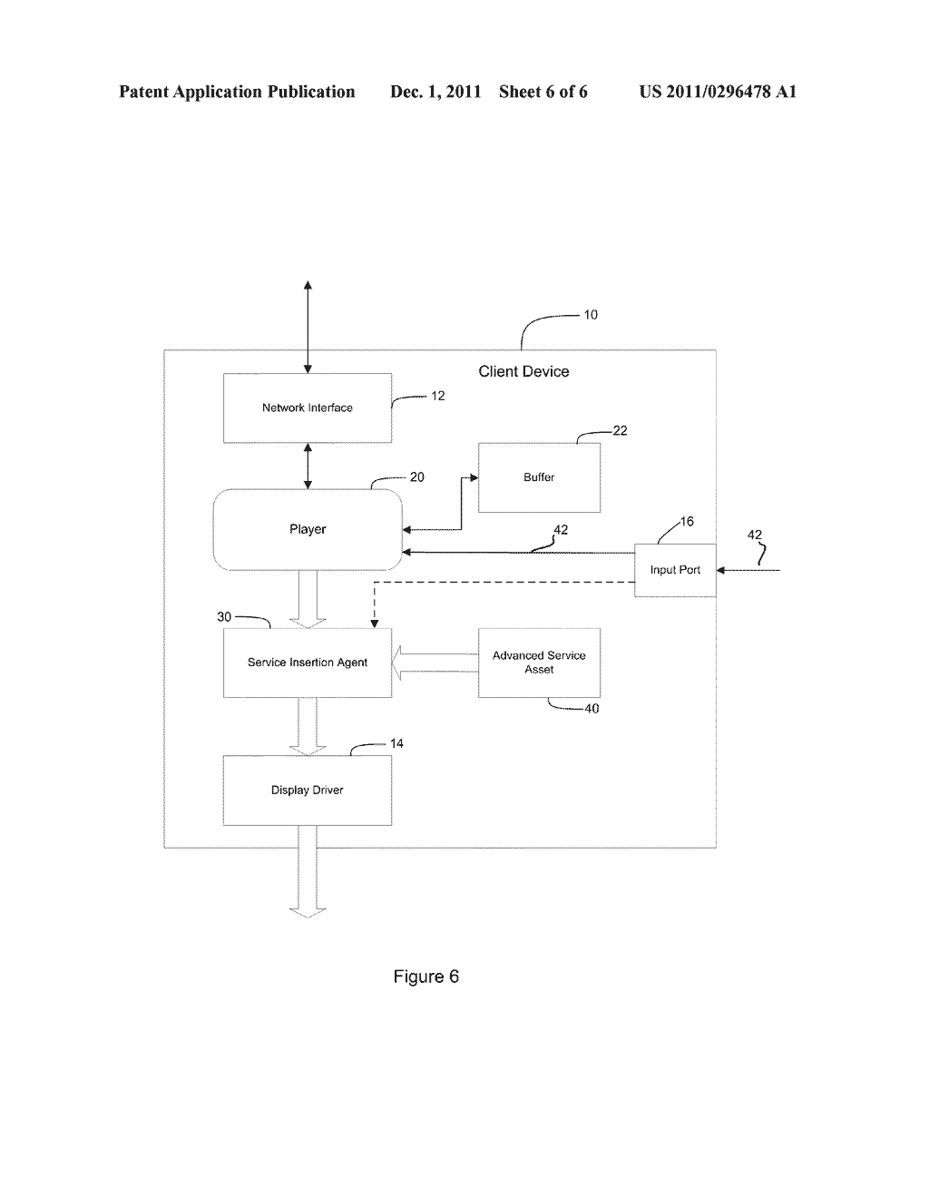 DEVICE, METHOD AND SYSTEM FOR SERVICE INSERTION DURING CONTENT DISPLAY - diagram, schematic, and image 07