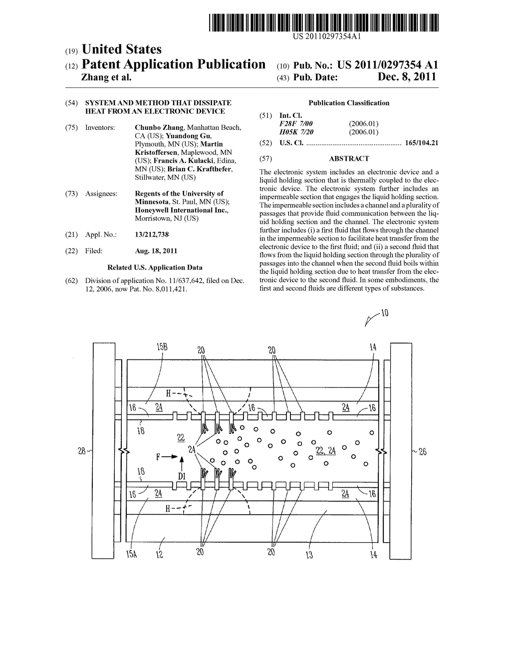 SYSTEM AND METHOD THAT DISSIPATE HEAT FROM AN ELECTRONIC DEVICE - diagram, schematic, and image 01