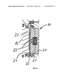 Device for pressing on a gear rack diagram and image