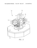 Homing device for magnetron rotating on two arms diagram and image