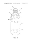 Bottle having identification structure diagram and image