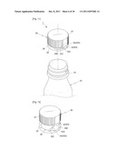 CONTAINER WITH ANTI-LOSS AND ANTI-IDLE-ROTATION CAP diagram and image