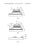 GALLIUM NITRIDE-BASED FLIP-CHIP LIGHT-EMITTING DIODE WITH DOUBLE     REFLECTIVE LAYERS ON ITS SIDE AND FABRICATION METHOD THEREOF diagram and image