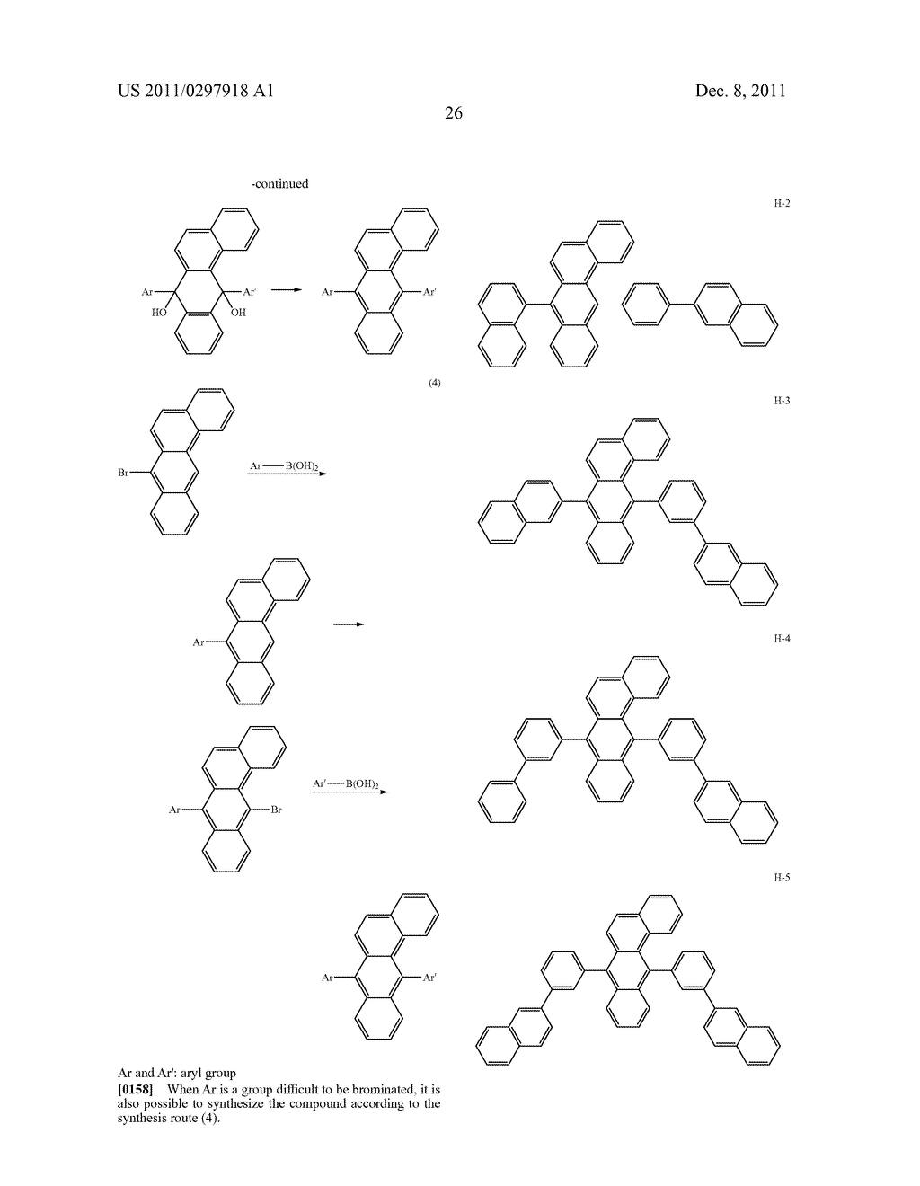 BENZANTHRACENE COMPOUND AND ORGANIC ELECTROLUMINESCENCE DEVICE USING THE     SAME - diagram, schematic, and image 28