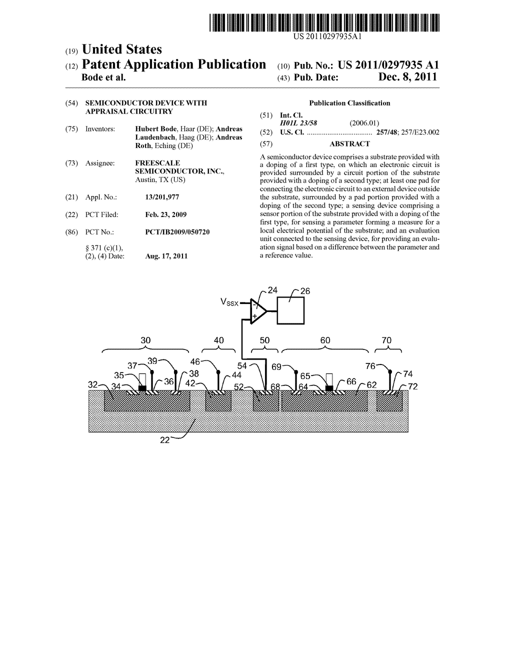 SEMICONDUCTOR DEVICE WITH APPRAISAL CIRCUITRY - diagram, schematic, and image 01