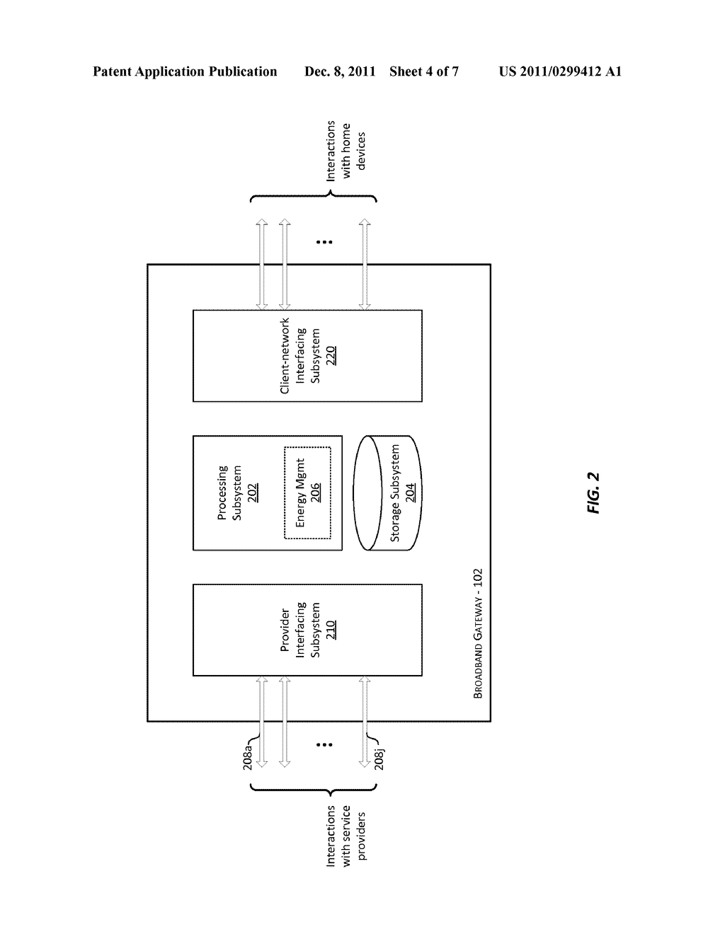 METHOD AND SYSTEM FOR UTILIZING A BROADBAND GATEWAY TO PROVIDE ENERGY     EFFICIENT MANAGEMENT IN A HOME NETWORK - diagram, schematic, and image 05
