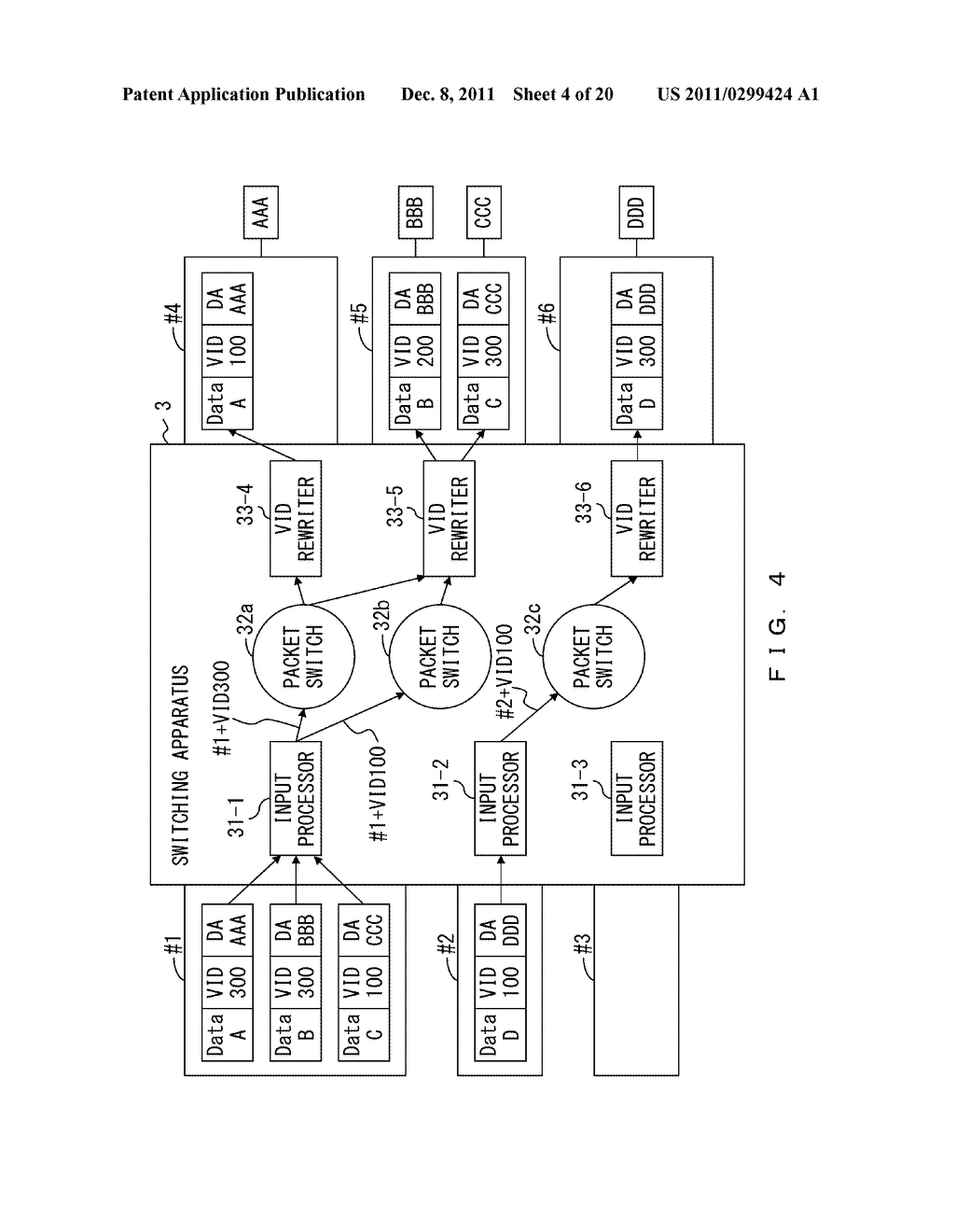 SWITCHING APPARATUS AND METHOD FOR SETTING UP VIRTUAL LAN - diagram, schematic, and image 05