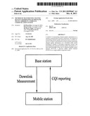 METHOD OF TRANSMITTING CHANNEL QUALITY INFORMATION OF DOWNLINK MULTI     CARRIERS IN A WIRELESS COMMUNICATION SYSTEM diagram and image