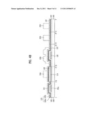 LIQUID CRYSTAL DISPLAY DEVICE HAVING A COMPOSITE DATA LINE WITH A LINE     OPENING EXPOSING THE TOP SURFACE AND SIDEWALLS diagram and image