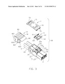 ELECTRICAL CONNECTOR ASSEMBLY WTH LATCH MECHANISM EASILY OPERATED diagram and image