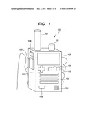 Portable radio communication device diagram and image