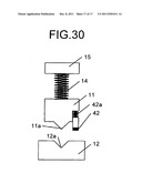 Creasing device and image forming system diagram and image