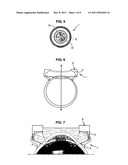 ULTRASOUND DEVICE COMPRISING MEANS TO GENERATE ULTRASOUND BEAM PRESENTING     A CONCAVE SEGMENT SHAPE HAVING A SINGLE CURVATURE diagram and image