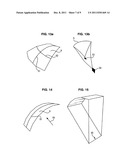 ULTRASOUND DEVICE COMPRISING MEANS TO GENERATE ULTRASOUND BEAM PRESENTING     A CONCAVE SEGMENT SHAPE HAVING A SINGLE CURVATURE diagram and image