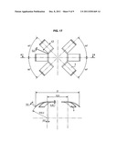 ULTRASOUND DEVICE COMPRISING MEANS TO GENERATE ULTRASOUND BEAM PRESENTING     A CONCAVE SEGMENT SHAPE HAVING A SINGLE CURVATURE diagram and image